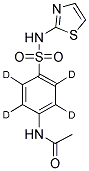 N-ACETYLSULFATHIAZOLE-D4 Struktur