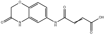 (E)-4-OXO-4-[(3-OXO-3,4-DIHYDRO-2H-1,4-BENZOXAZIN-6-YL)AMINO]-2-BUTENOIC ACID Structure