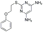 2-[(2-PHENOXYETHYL)THIO]PYRIMIDINE-4,6-DIAMINE Struktur