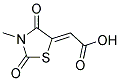 (2Z)-(3-METHYL-2,4-DIOXO-1,3-THIAZOLIDIN-5-YLIDENE)ACETIC ACID Struktur