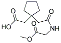 (1-(2-[(2-METHOXY-2-OXOETHYL)AMINO]-2-OXOETHYL)CYCLOPENTYL)ACETIC ACID Struktur