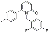 1-(2,4-DIFLUOROBENZYL)-6-(4-METHYLPHENYL)PYRIDIN-2(1H)-ONE Struktur