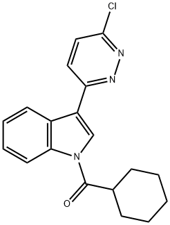 [3-(6-CHLORO-3-PYRIDAZINYL)-1H-INDOL-1-YL](CYCLOHEXYL)METHANONE Struktur