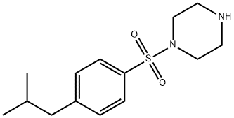 1-(4-ISOBUTYL-BENZENESULFONYL)-PIPERAZINE Struktur