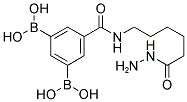 N-AMINO-6-[(3,5-DI(DIHYDROXYBORYL)PHENYL)CARBONYLAMINO]HEXANAMIDE HCL Struktur