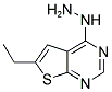 (6-ETHYL-THIENO[2,3-D]PYRIMIDIN-4-YL)-HYDRAZINE Struktur