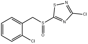 3-CHLORO-5-(2-CHLOROBENZYLSULFINYL)-1,2,4-THIADIAZOLE Struktur