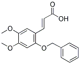 2-BENZYLOXY-4,5-DIMETHOXYCINNAMIC ACID Struktur