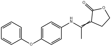 3-[1-(4-PHENOXYANILINO)ETHYLIDENE]DIHYDRO-2(3H)-FURANONE Struktur