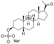 5-BETA-PREGNAN-3-BETA-OL-20-ONE SULPHATE, SODIUM SALT Struktur