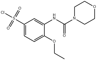 4-ETHOXY-3-[(MORPHOLINE-4-CARBONYL)-AMINO]-BENZENESULFONYL CHLORIDE Struktur