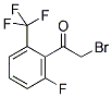 2-FLUORO-6-(TRIFLUOROMETHYL)PHENACYL BROMIDE Struktur