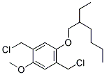 2,5-BIS(CHLOROMETHYL)-1-METHOXY-4-(2-ETHYLHEXYLOXY)-BENZENE Struktur