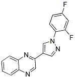 2-[1-(2,4-DIFLUOROPHENYL)-1H-PYRAZOL-4-YL]QUINOXALINE Struktur