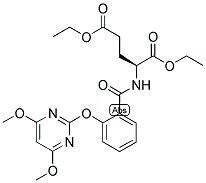 (2S)-2-[2-[(4,6-DIMETHOXYPYRIMIDIN-2-YL)OXY]BENZAMIDO]PENTANEDIOIC ACID, DIETHYL ESTER Struktur