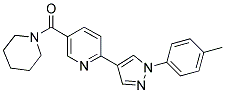 2-[1-(4-METHYLPHENYL)-1H-PYRAZOL-4-YL]-5-(PIPERIDIN-1-YLCARBONYL)PYRIDINE Struktur