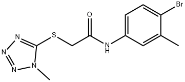 N-(4-BROMO-3-METHYLPHENYL)-2-[(1-METHYL-1H-1,2,3,4-TETRAAZOL-5-YL)SULFANYL]ACETAMIDE Struktur