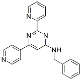 N-BENZYL-2-PYRIDIN-2-YL-6-PYRIDIN-4-YLPYRIMIDIN-4-AMINE Struktur