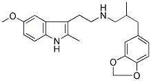 N-[3-(1,3-BENZODIOXOL-5-YL)-2-METHYLPROPYL]-N-[2-(5-METHOXY-2-METHYL-1H-INDOL-3-YL)ETHYL]AMINE Struktur