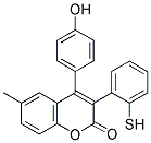 4-(4'-HYDROXYPHENYL)-6-METHYL-3-(2-THIOPHENYL)COUMARIN Struktur