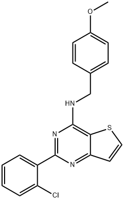 2-(2-CHLOROPHENYL)-N-(4-METHOXYBENZYL)THIENO[3,2-D]PYRIMIDIN-4-AMINE Struktur