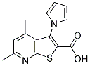 4,6-DIMETHYL-3-(1H-PYRROL-1-YL)THIENO[2,3-B]PYRIDINE-2-CARBOXYLIC ACID Struktur