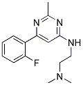 N'-[6-(2-FLUOROPHENYL)-2-METHYLPYRIMIDIN-4-YL]-N,N-DIMETHYLETHANE-1,2-DIAMINE Struktur