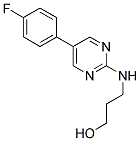 3-([5-(4-FLUOROPHENYL)PYRIMIDIN-2-YL]AMINO)PROPAN-1-OL Struktur