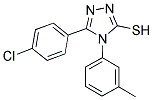 5-(4-CHLORO-PHENYL)-4-M-TOLYL-4H-[1,2,4]TRIAZOLE-3-THIOL Struktur