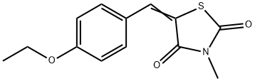 5-[(E)-(4-ETHOXYPHENYL)METHYLIDENE]-3-METHYL-1,3-THIAZOLANE-2,4-DIONE Struktur