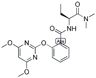 (2S)-N,N-DIMETHYL-2-[2-[(4,6-DIMETHOXYPYRIMIDIN-2-YL)OXY]BENZAMIDO]BUTANAMIDE Struktur