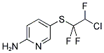 2-AMINO-5-(2'-CHLORO-1',1',2'-TRIFLUOROETHYLTHIO)PYRIDINE Struktur