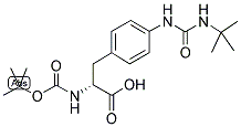 BOC-D-PHE[4-AMINO(N-T-BUTYLCARBAMOYL)] Struktur