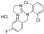 2-[N-(2,6-DICHLOROPHENYL)-N-(4-FLUOROBENZYL)AMINO]-2-IMIDAZOLINE HYDROCHLORIDE Struktur