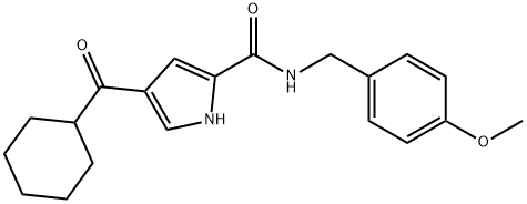 4-(CYCLOHEXYLCARBONYL)-N-(4-METHOXYBENZYL)-1H-PYRROLE-2-CARBOXAMIDE Struktur