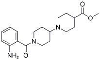 1-[1-(2-AMINOBENZOYL)PIPERIDIN-4-YL]PIPERIDINE-4-CARBOXYLIC ACID, METHYL ESTER Struktur