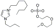 1-METHYL-3-OCTYLIMIDAZOLIUM DIETHYLENEGLYCOLMONOMETHYL ETHER SULFATE Struktur