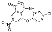 8-CHLORO-1,3-DINITRODIBENZO[B,F][1,4]OXAZEPIN-11(10H)-ONE Struktur