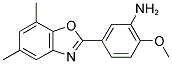 5-(5,7-DIMETHYL-1,3-BENZOXAZOL-2-YL)-2-METHOXYANILINE Struktur