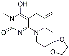 5-ALLYL-4-(1,4-DIOXA-8-AZASPIRO[4.5]DEC-8-YL)-6-HYDROXY-1-METHYLPYRIMIDIN-2(1H)-ONE Struktur