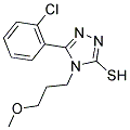 5-(2-CHLORO-PHENYL)-4-(3-METHOXY-PROPYL)-4H-[1,2,4]TRIAZOLE-3-THIOL Struktur