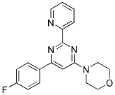 4-[6-(4-FLUOROPHENYL)-2-PYRIDIN-2-YLPYRIMIDIN-4-YL]MORPHOLINE Struktur