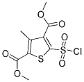 5-CHLOROSULFONYL-3-METHYL-THIOPHENE-2,4-DICARBOXYLIC ACID DIMETHYL ESTER Struktur