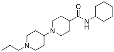 N-CYCLOHEXYL-1-(1-PROPYLPIPERIDIN-4-YL)PIPERIDINE-4-CARBOXAMIDE Struktur