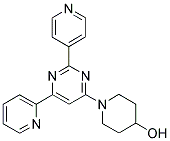 1-(6-PYRIDIN-2-YL-2-PYRIDIN-4-YLPYRIMIDIN-4-YL)PIPERIDIN-4-OL Struktur