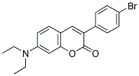 3(4'-BROMOPHENYL)-7-DIETHYLAMINOCOUMARIN Struktur