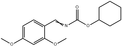 (2,4-DIMETHOXY-BENZYLIDENE)-CARBAMIC ACID CYCLOHEXYL ESTER Struktur