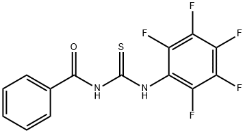 N-BENZOYL-N'-(2,3,4,5,6-PENTAFLUOROPHENYL)THIOUREA Struktur