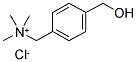 4-((TRIMETHYLAMMONIUM)METHYL)BENZYL ALCOHOL CHLORIDE Struktur