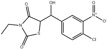 5-[(4-CHLORO-3-NITROPHENYL)(HYDROXY)METHYL]-3-ETHYL-1,3-THIAZOLANE-2,4-DIONE Struktur